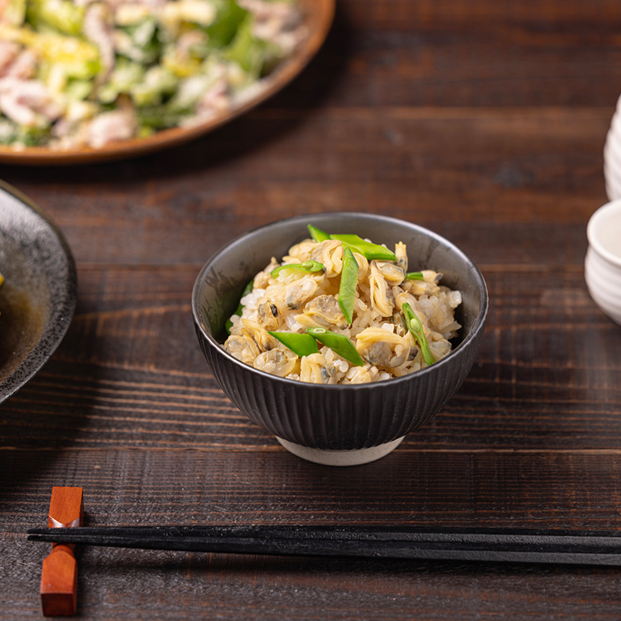 【彩りご飯】「小腹めし」あさりと新生姜ご飯